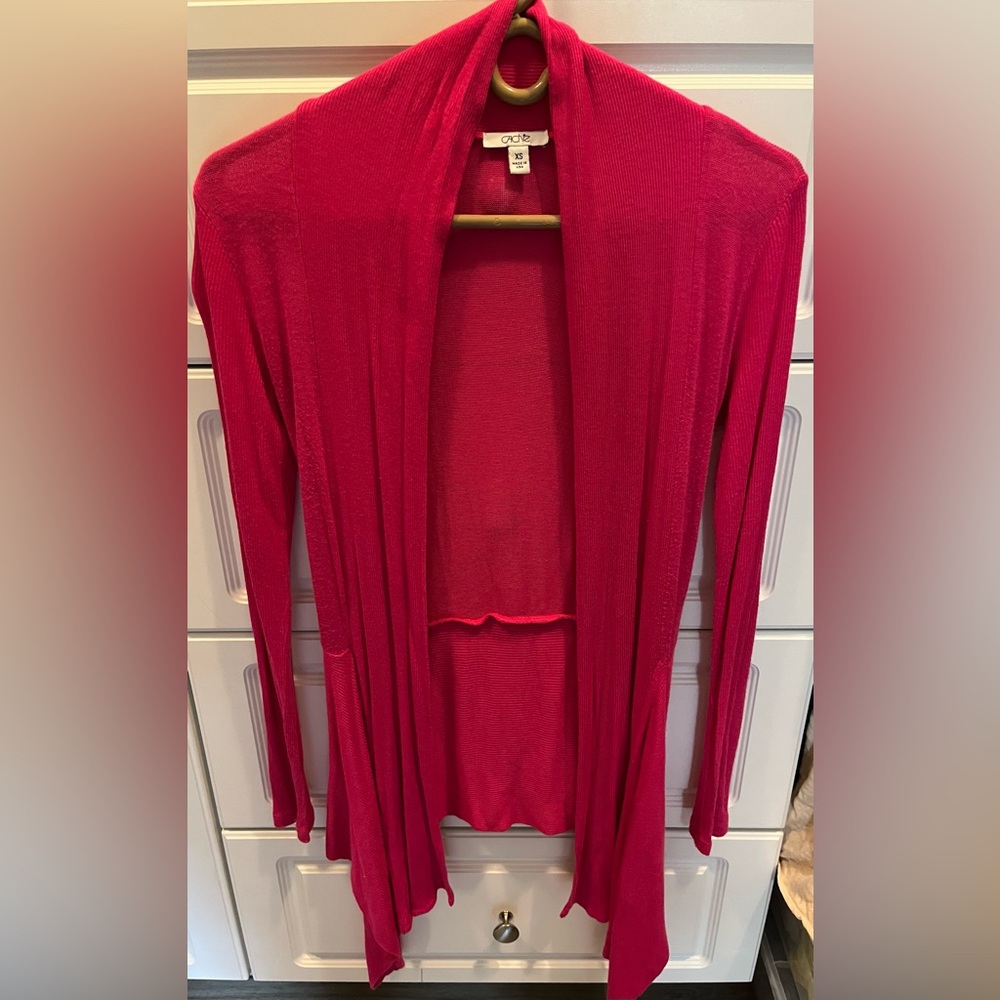 Cache Hot Pink Open Front Cardigan